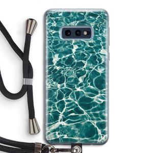 CaseCompany Weerkaatsing water: Samsung Galaxy S10e Transparant Hoesje met koord
