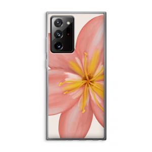 CaseCompany Pink Ellila Flower: Samsung Galaxy Note 20 Ultra / Note 20 Ultra 5G Transparant Hoesje