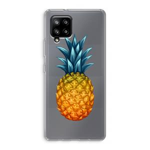 CaseCompany Grote ananas: Samsung Galaxy A42 5G Transparant Hoesje