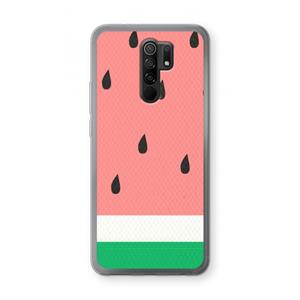 CaseCompany Watermeloen: Xiaomi Redmi 9 Transparant Hoesje