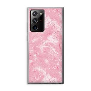 CaseCompany Abstract Painting Pink: Samsung Galaxy Note 20 Ultra / Note 20 Ultra 5G Transparant Hoesje