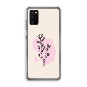 CaseCompany Roses are red: Samsung Galaxy A41 Transparant Hoesje