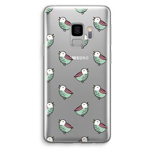 CaseCompany Vogeltjes: Samsung Galaxy S9 Transparant Hoesje
