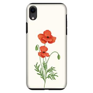 CaseCompany Red poppy: iPhone XR Tough Case