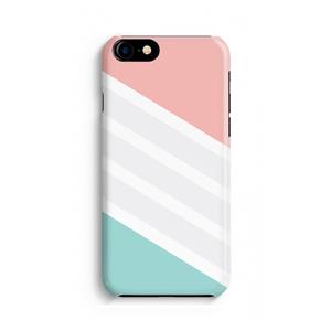 CaseCompany Strepen pastel: iPhone 8 Volledig Geprint Hoesje