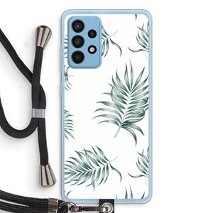 CaseCompany Simple leaves: Samsung Galaxy A52 Transparant Hoesje met koord