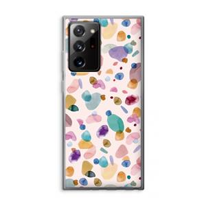 CaseCompany Terrazzo Memphis Pink: Samsung Galaxy Note 20 Ultra / Note 20 Ultra 5G Transparant Hoesje