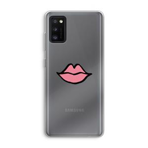 CaseCompany Kusje: Samsung Galaxy A41 Transparant Hoesje