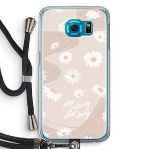 CaseCompany Daydreaming becomes reality: Samsung Galaxy S6 Transparant Hoesje met koord
