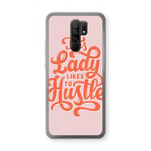 CaseCompany Hustle Lady: Xiaomi Redmi 9 Transparant Hoesje