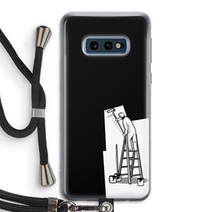 CaseCompany Musketon Painter: Samsung Galaxy S10e Transparant Hoesje met koord