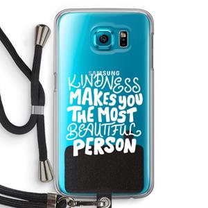 CaseCompany The prettiest: Samsung Galaxy S6 Transparant Hoesje met koord
