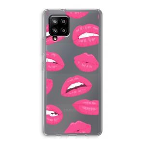 CaseCompany Bite my lip: Samsung Galaxy A42 5G Transparant Hoesje