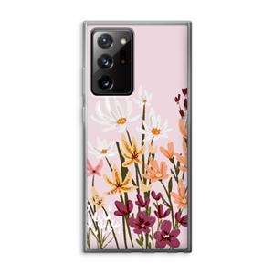 CaseCompany Painted wildflowers: Samsung Galaxy Note 20 Ultra / Note 20 Ultra 5G Transparant Hoesje