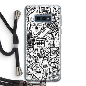 CaseCompany Vexx Mixtape #2: Samsung Galaxy S10e Transparant Hoesje met koord