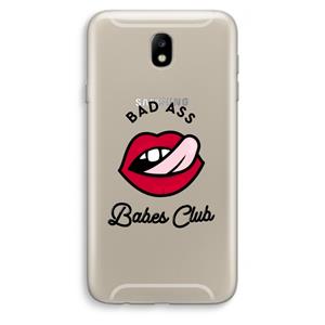 CaseCompany Badass Babes Club: Samsung Galaxy J7 (2017) Transparant Hoesje