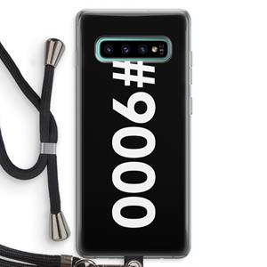 CaseCompany 9000: Samsung Galaxy S10 Plus Transparant Hoesje met koord