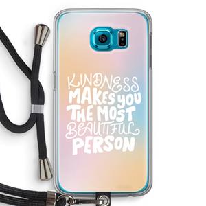 CaseCompany The prettiest: Samsung Galaxy S6 Transparant Hoesje met koord