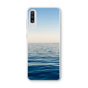 CaseCompany Water horizon: Samsung Galaxy A70 Transparant Hoesje