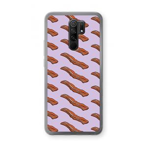 CaseCompany Bacon to my eggs #2: Xiaomi Redmi 9 Transparant Hoesje
