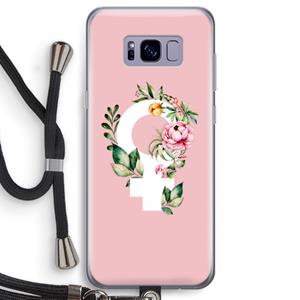 CaseCompany Venus: Samsung Galaxy S8 Transparant Hoesje met koord