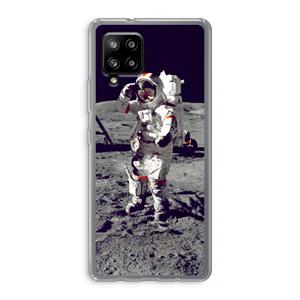 CaseCompany Spaceman: Samsung Galaxy A42 5G Transparant Hoesje