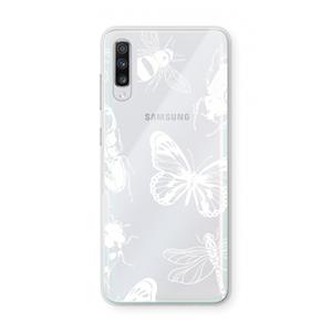 CaseCompany Tiny Bugs: Samsung Galaxy A70 Transparant Hoesje