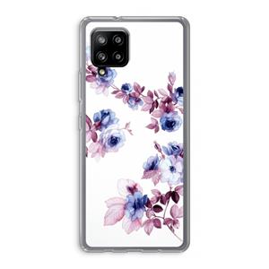 CaseCompany Waterverf bloemen: Samsung Galaxy A42 5G Transparant Hoesje