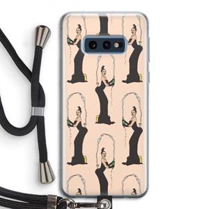 CaseCompany Pop Some Kim: Samsung Galaxy S10e Transparant Hoesje met koord