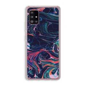 CaseCompany Light Years Beyond: Samsung Galaxy A51 5G Transparant Hoesje
