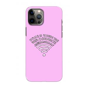 CaseCompany Home Is Where The Wifi Is: Volledig geprint iPhone 12 Pro Hoesje