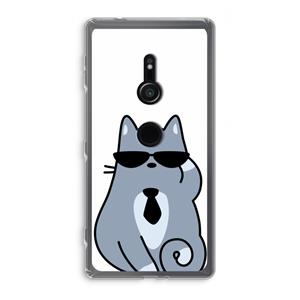 CaseCompany Cool cat: Sony Xperia XZ2 Transparant Hoesje