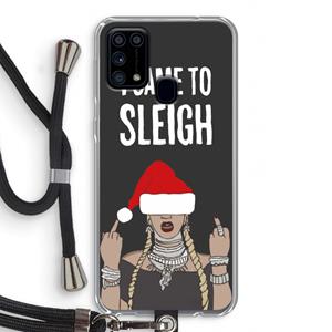 CaseCompany Came To Sleigh: Samsung Galaxy M31 Transparant Hoesje met koord