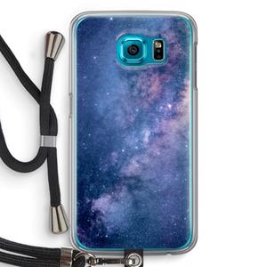 CaseCompany Nebula: Samsung Galaxy S6 Transparant Hoesje met koord