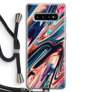 CaseCompany Quantum Being: Samsung Galaxy S10 Plus Transparant Hoesje met koord