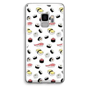 CaseCompany Sushi time: Samsung Galaxy S9 Transparant Hoesje