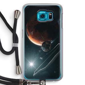 CaseCompany Mars Renaissance: Samsung Galaxy S6 Transparant Hoesje met koord