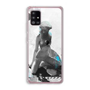 CaseCompany I will not feel a thing: Samsung Galaxy A51 5G Transparant Hoesje