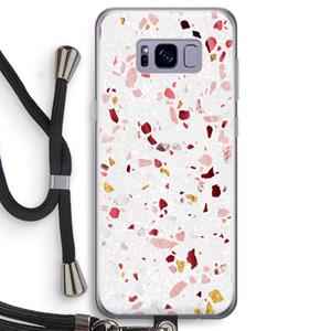 CaseCompany Terrazzo N°9: Samsung Galaxy S8 Transparant Hoesje met koord