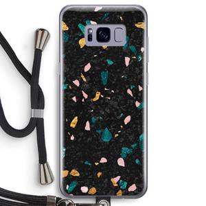 CaseCompany Terrazzo N°10: Samsung Galaxy S8 Transparant Hoesje met koord