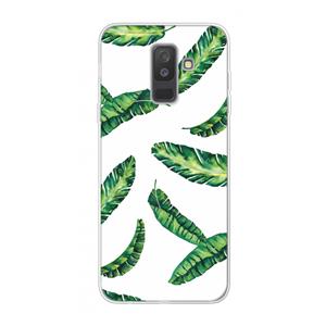CaseCompany Lange bladeren: Samsung Galaxy A6 Plus (2018) Transparant Hoesje