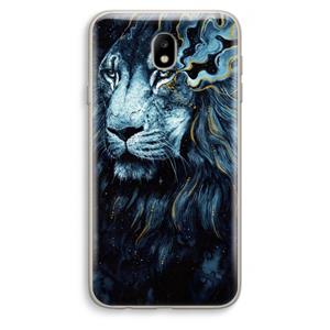 CaseCompany Darkness Lion: Samsung Galaxy J7 (2017) Transparant Hoesje