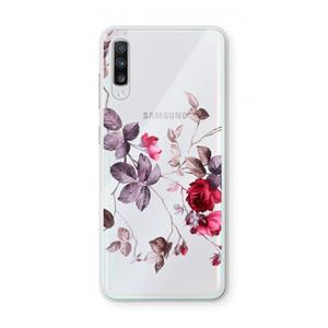 CaseCompany Mooie bloemen: Samsung Galaxy A70 Transparant Hoesje