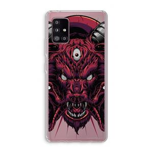 CaseCompany Hell Hound and Serpents: Samsung Galaxy A51 5G Transparant Hoesje