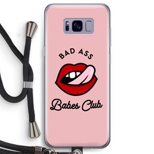 CaseCompany Badass Babes Club: Samsung Galaxy S8 Transparant Hoesje met koord
