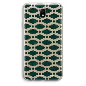 CaseCompany Moroccan tiles: Samsung Galaxy J7 (2017) Transparant Hoesje