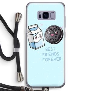 CaseCompany Best Friend Forever: Samsung Galaxy S8 Transparant Hoesje met koord