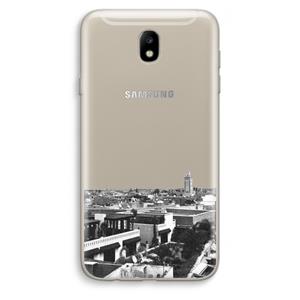 CaseCompany Marrakech Skyline : Samsung Galaxy J7 (2017) Transparant Hoesje