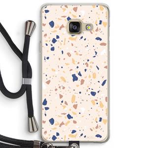 CaseCompany Terrazzo N°23: Samsung Galaxy A3 (2016) Transparant Hoesje met koord