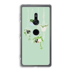 CaseCompany Hang In There: Sony Xperia XZ2 Transparant Hoesje